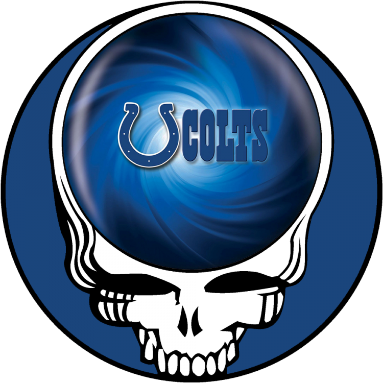 Indianapolis Colts skull logo DIY iron on transfer (heat transfer)